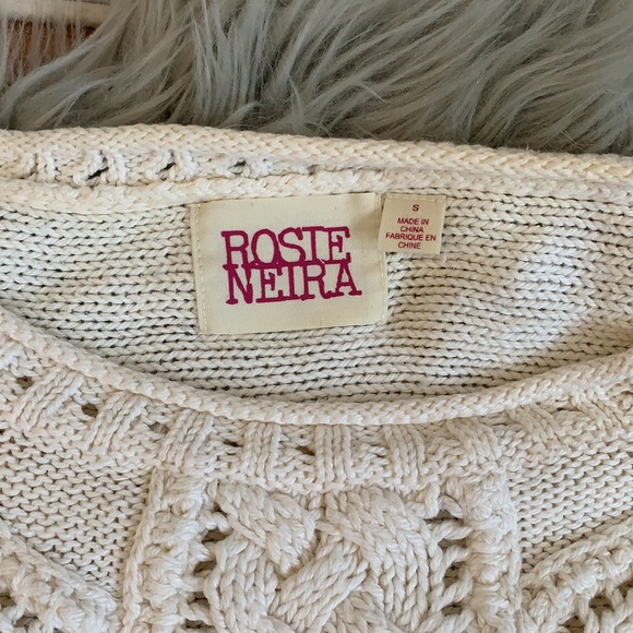 Cotton/Wool Blend Sweater with 3/4 sleeves - Picture 2 of 5